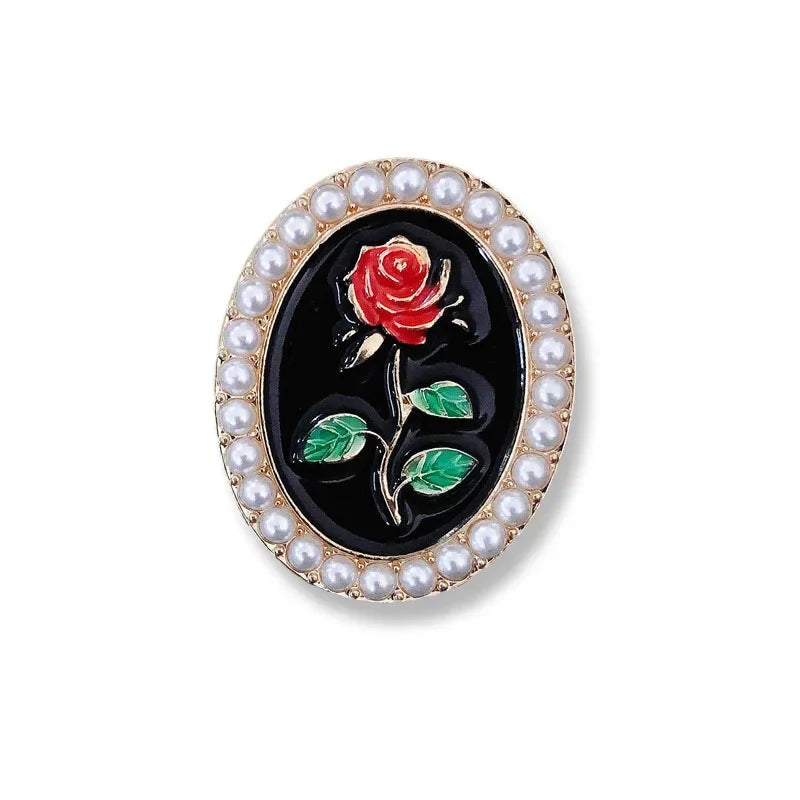 Vintage Enamel Drop Oil Sunflower Geometric Brooch Imitation Pearl Starry Sky Cat Tassel Badge Men/Women's Clothing Accessories