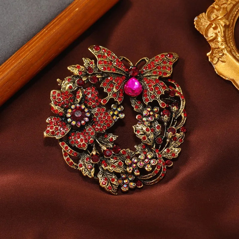 Baroque Retro Butterfly Brooch