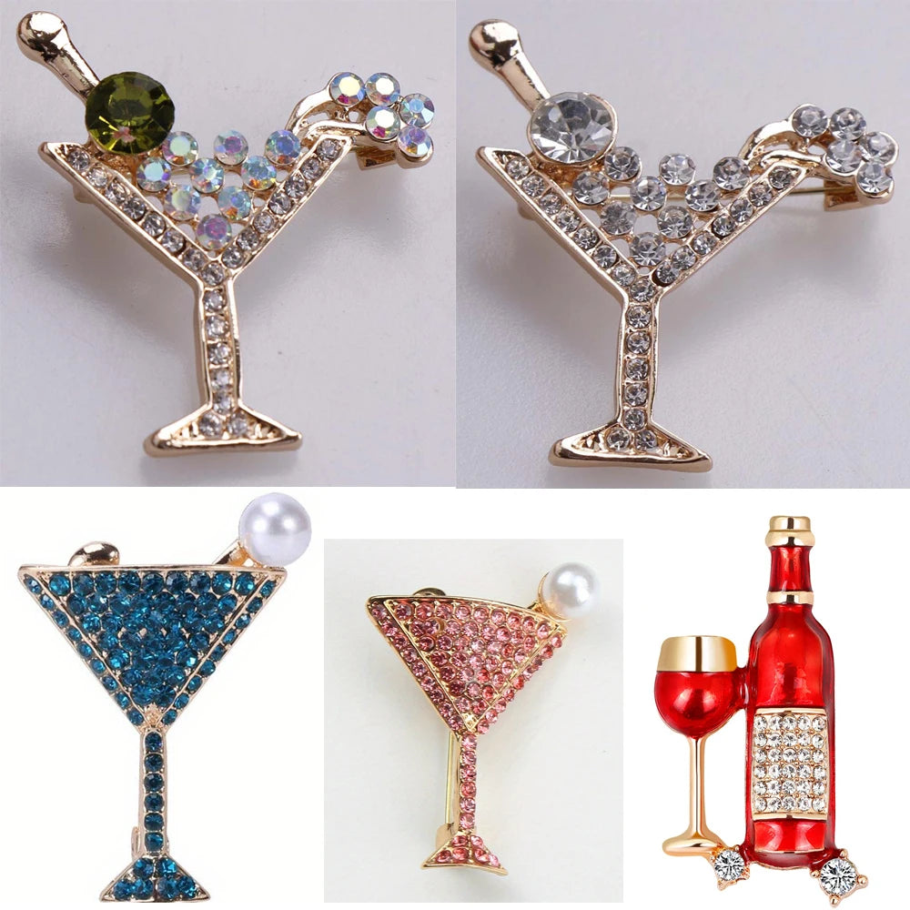 Wine Bottle Brooch