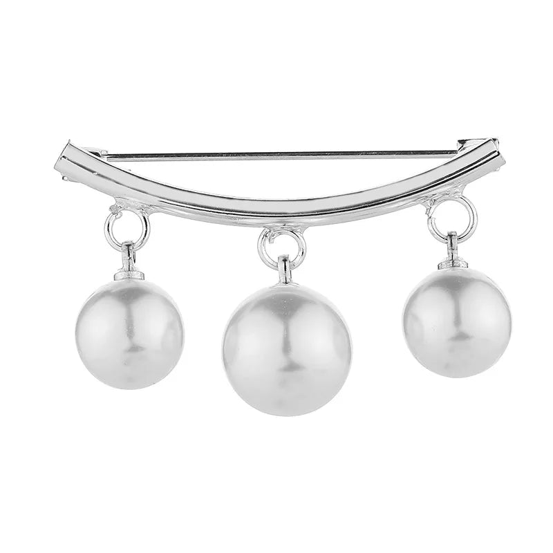 Freshwater Shell Corsage European and American Micro-pearl Anti-glare Dual-purpose Brooch Women's Clothing Accessories