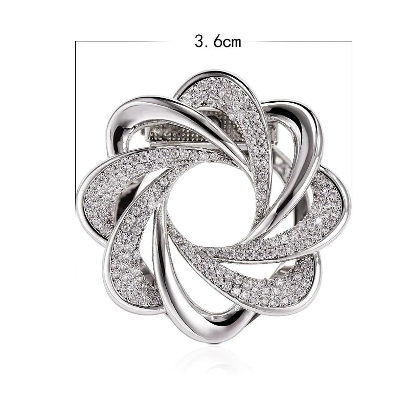 Freshwater Shell Corsage European and American Micro-pearl Anti-glare Dual-purpose Brooch Women's Clothing Accessories