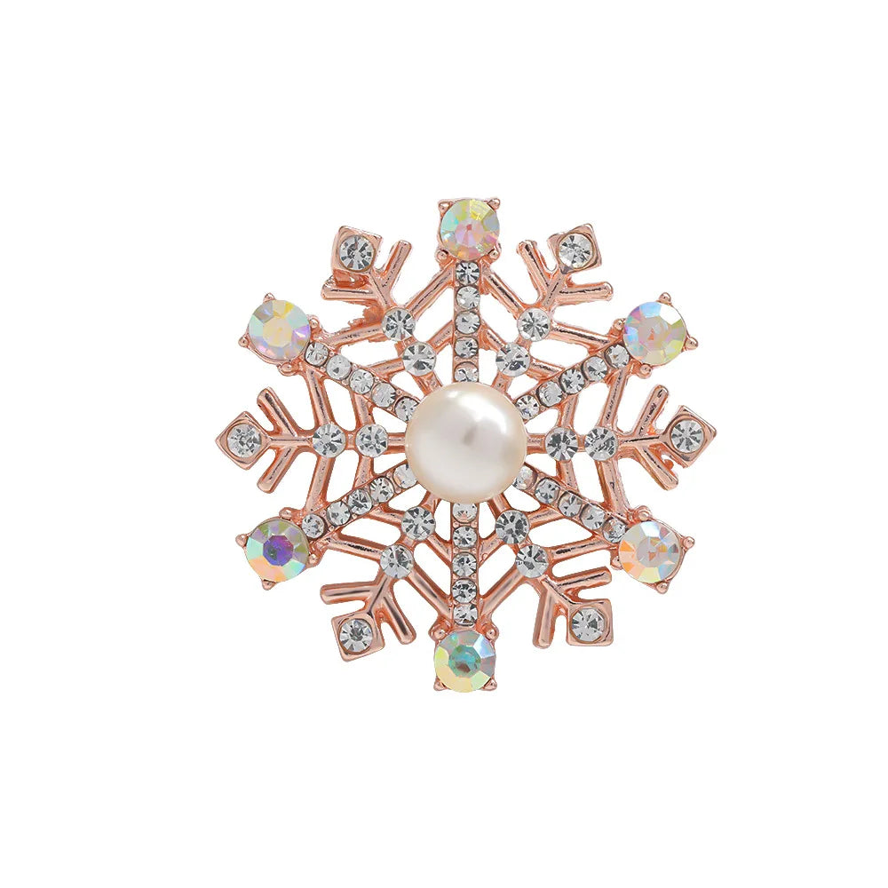 Freshwater Shell Corsage European and American Micro-pearl Anti-glare Dual-purpose Brooch Women's Clothing Accessories